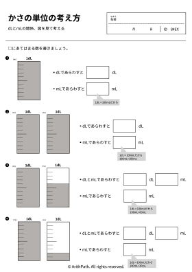 かさの単位の考え方