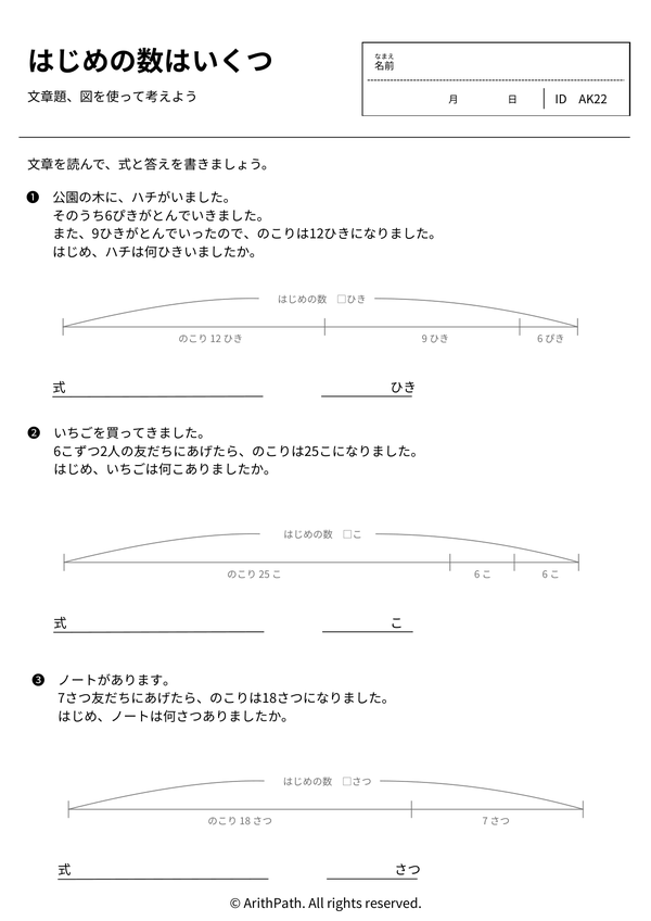 はじめの数はいくつ