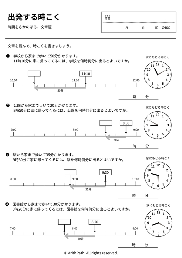 時こくと時間