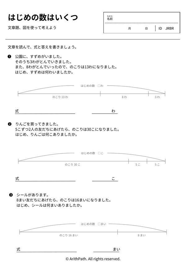 はじめの数はいくつ
