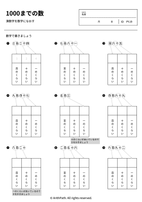 1000までの数