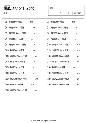 徹底プリント 25問